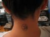 om symbol tattoo back of neck